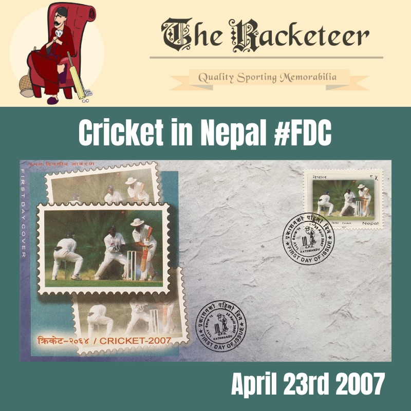 Theracketeer1's tweet image. #OnThisDay in 2007, and @CricketNep issued a fabulous #FDC

#cricket #cricketstamps #cricketnepal @NepalCricket 

the-racketeer.co.uk/stamps--covers…