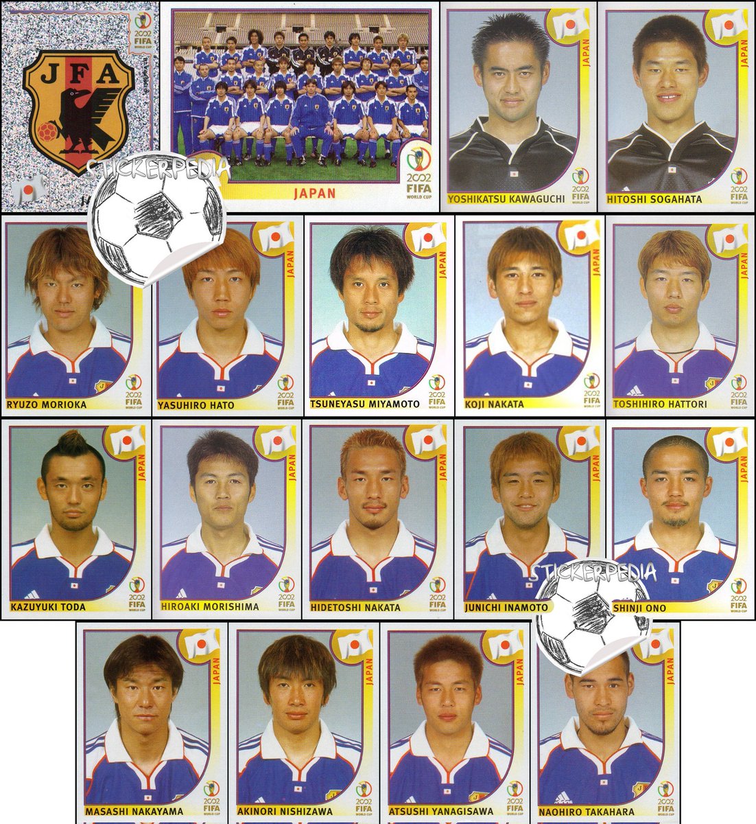 Stickerpedia1's tweet image. Japan WC 2002 #panini