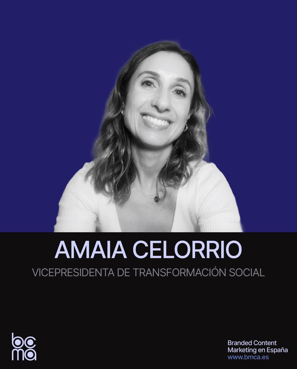 BCMA_Spain's tweet photo. 👋 Bienvenida a Amaia Celorrio, nueva Vicepresidenta de Transformación Social de BCMA Spain.

13 años liderando comunicación en @ACNURspain.

Ahora, esa experiencia llega al branded content.

Bienvenida a la casa de contenido. https://t.co/dRGSh6nLYZ