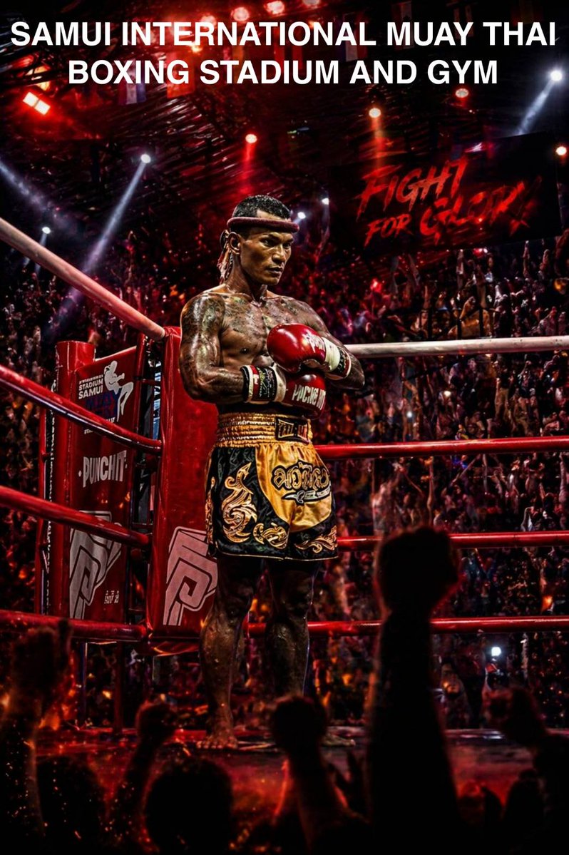 SamuiMuaythai's tweet image. 🔥 EXPERIENCE REAL MUAY THAI ACTION IN SAMUI! 🔥

📍 Samui International Muay Thai Boxing Stadium And Gym
🕘 Fights start: 9:30 PM | Gates open: 8:00 PM
📅 Every Tuesday, Friday &amp;amp; Sunday
samuimuaythaitickets.com⁠🔥 #MuayThai #SamuiFightNight #ThaiBoxing
