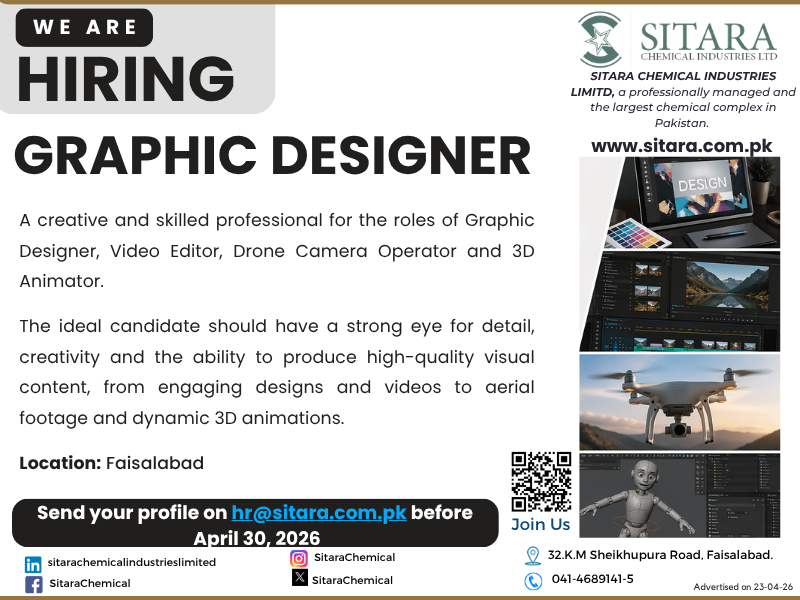 sitarachemical's tweet image. #sitara #sitarachemical #industries #graphicdesign #graphicdesigner #videoediting #videoeditors #dronecamera #operator #3d #animation #animator #jobs #Hiring #Faisalabad
