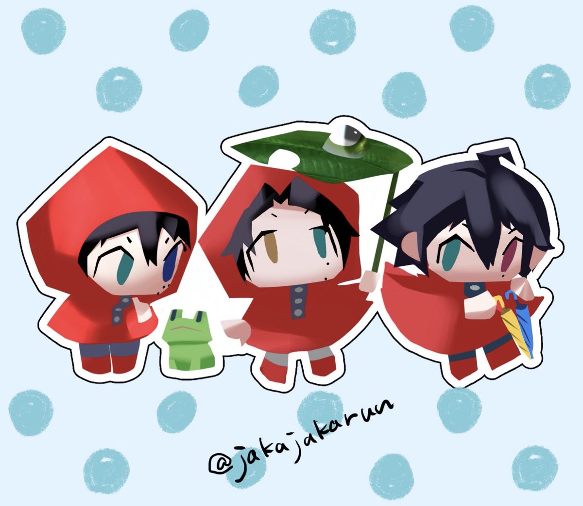 無配ステッカー入稿した〜🐸☔️