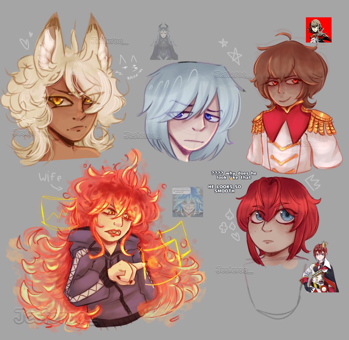 _Jesteroo_'s tweet photo. More #twistedwonderland doodles I forgot to post + an Akechi #twst #p5r #fanart https://t.co/P0PK6mKN2i