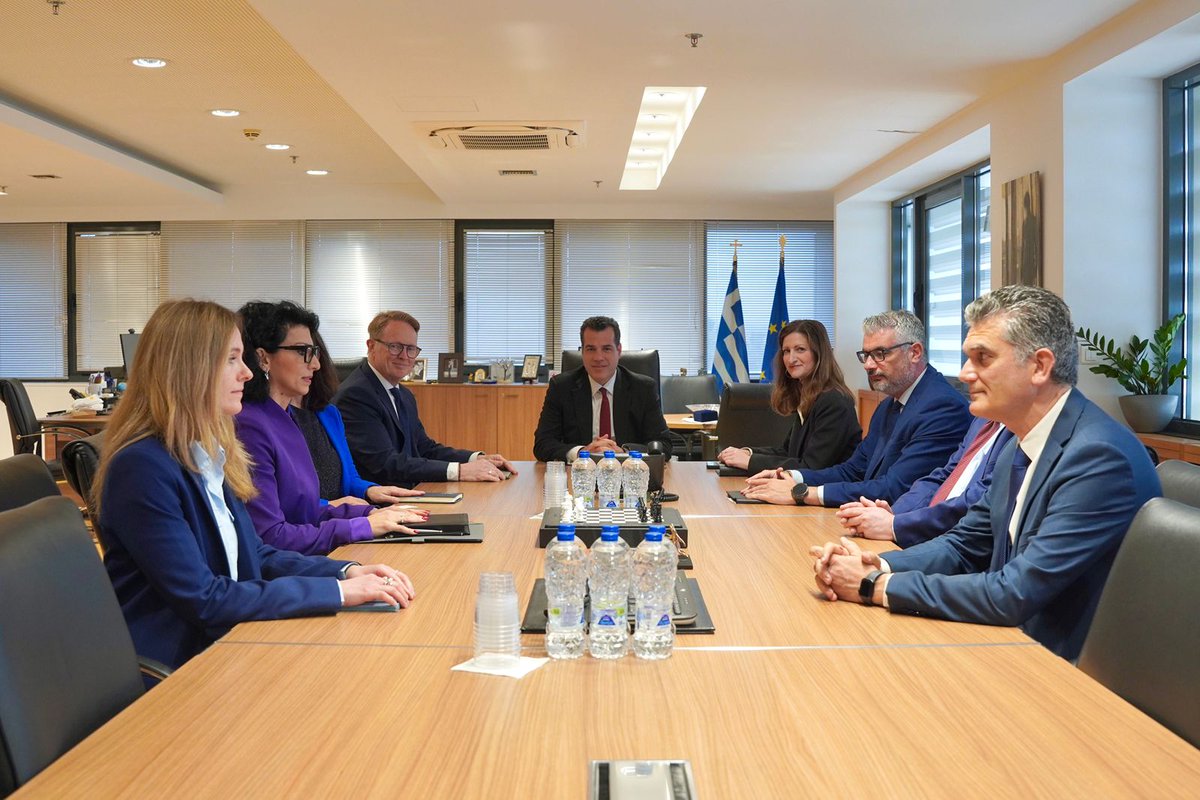 migrationgovgr's tweet image. Συνάντηση @thanosplevris  με τον Εκτελεστικό Διευθυντή της Frontex, Hans Leijtens – Στο επίκεντρο οι ροές από Λιβύη και η ενίσχυση των επιστροφών.

Δελτίο Τύπου: bit.ly/4uoWuB5