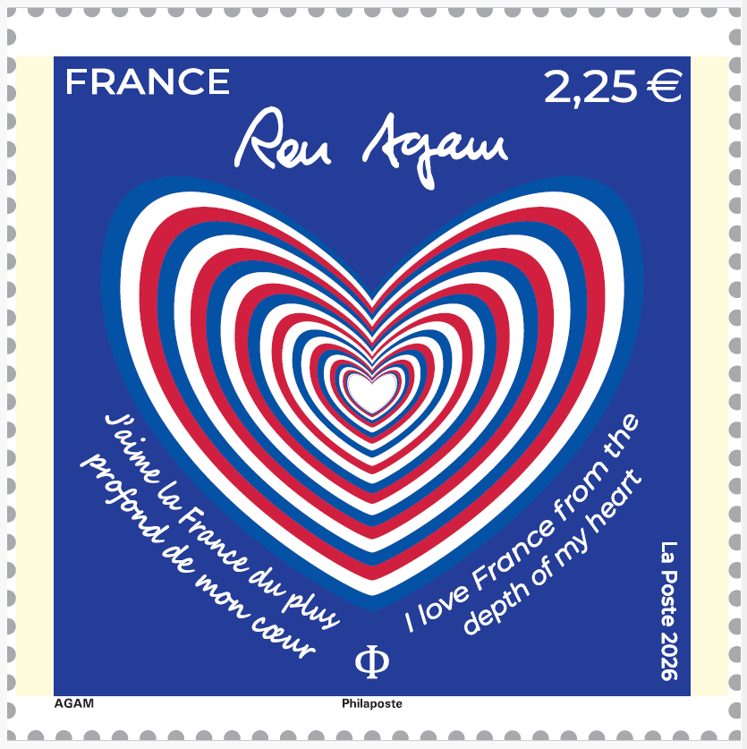 toutsurletimbre's tweet photo. 🆕Le 15 juin 2026, La Poste émet un #timbre de la série artistique, illustré par une oeuvre originale de Ron Agam, connu pour son art holographique et lenticulaire 3D.
@ronagam 
#philatelie #art #optique https://t.co/TzYg9FCDOm