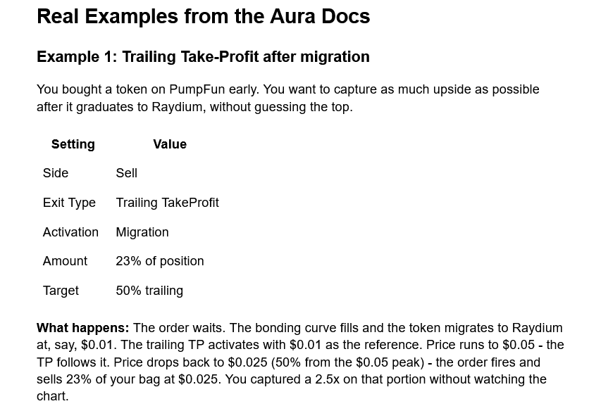 trade_with_aura's tweet image. Real Limit Order examples

#Solana #SOL #Aura #TradingBot #DeFi #CryptoTwitter #CryptoMemes #Memecoin #CryptoAlpha #SolanaTrading #PumpFun #Raydium #Jupiter #Web3 #OnChain