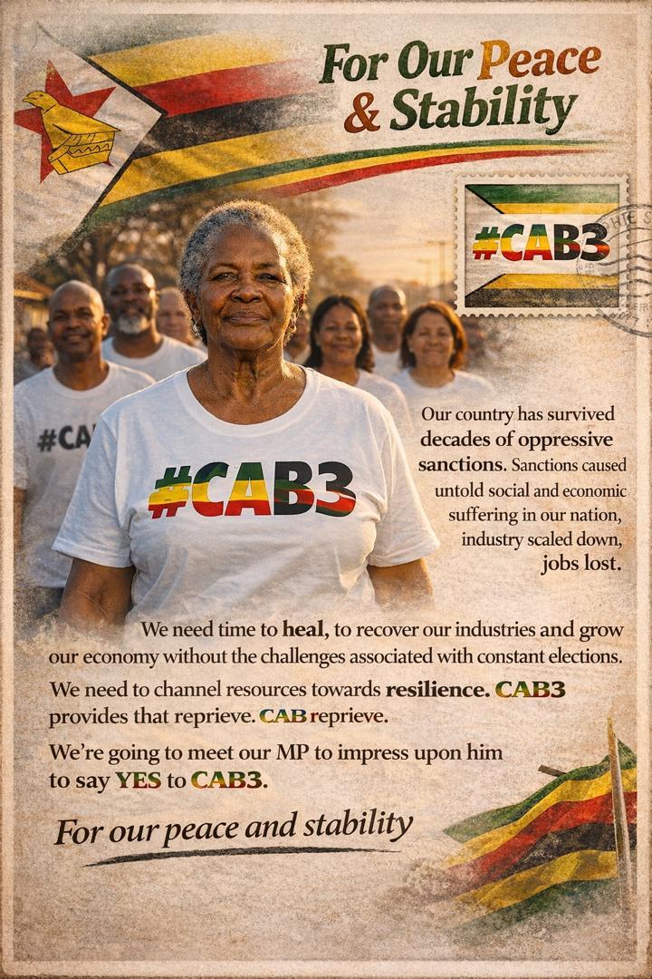 Mgengwana93's tweet image. #CAB3 iletha ukuthula kwelakithi iletha intuthuko. After years of oppression from illegal sanctions imposed on Zimbabwe by USA and its allies we can breathe again and build our country. Ilizwe lakhiwa libuswe ngabanikazi balo
#CAB3 bhoooo
#Vision2030