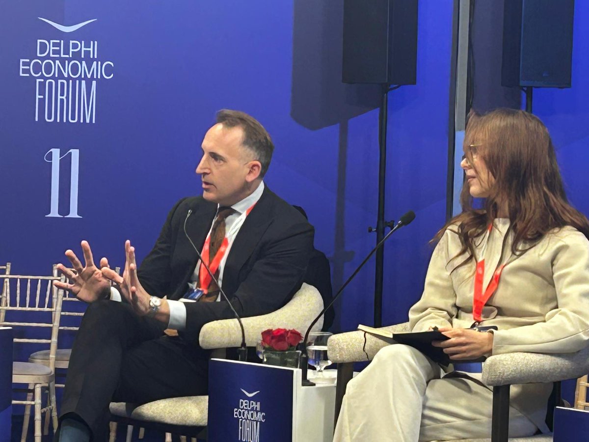 employers_EESC's tweet image. #Europe doesn’t lack plans, it lacks execution 🎯

At #DelphiForum, our members urged action on #SingleMarket integration, simplification &amp;amp; #innovation to boost #EUCompetitiveness while preserving 🇪🇺’s social model 📈

➡️ Read our interview in @newmoneygr: shorturl.at/5O67w