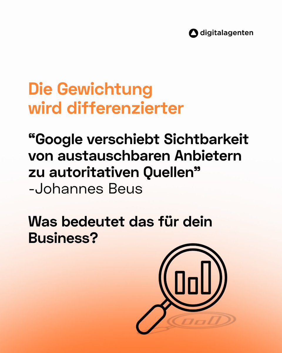 digitalagenten's tweet photo. Sichtbarkeit verschiebt sich zu klar strukturierten Quellen.

Das Core Update zeigt:
Thematische Einordnung und Struktur wirken direkt auf Rankings.

Wer Inhalte als zusammenhängende Einheiten aufbaut, schafft stabile Präsenz in der Suche.

#seo https://t.co/GxzpaqdvCH