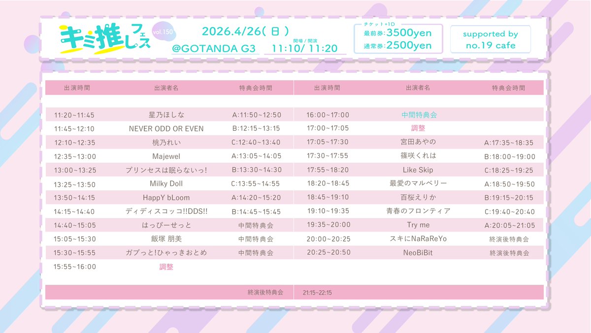 キミ推しフェス tweet media