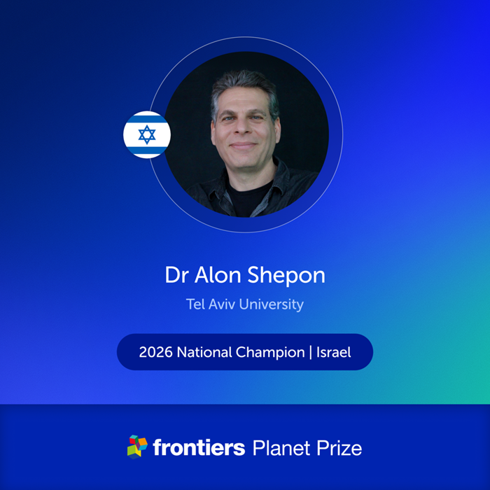 IsraelAcademy's tweet photo. Congratulations to Dr. Alon Shepon from the Porter School of Environmental Studies at Tel Aviv University, selected as Israel's National Champion for the prestigious Frontiers Planet Prize 2026!

The prize was established in 2022 by the Frontiers Research Foundation based in Switzerland, and is awarded to researchers worldwide who have published breakthrough research offering potential solutions for helping humanity remain within the boundaries of Earth's ecosystem. The Israel Academy of Sciences and Humanities serves as Israel's Representative National Body for the prize.

In a paper published in the Proceedings of the National Academy of Sciences (PNAS), Dr. Shepon, together with Tamar Makov and Zhongxiao Sun, revealed a surprising finding: sugar - a product commonly discussed only in the context of health - is in fact one of the most significant and overlooked environmental factors in the world. Sugarcane and sugar beet account for a quarter of all global agricultural output by weight, yet their nutritional value is low. 

The study shows that relatively modest changes in global sugar consumption patterns can yield major environmental and social gains, from freeing up land for nutritious crops or rewilding to redirecting surplus sugar toward bioplastics, biofuel, or protein production.

For more details and to read the full article >> 
https://t.co/DCgctTsCxu
#FrontiersPlanetPrize #Sustainability #FoodSystems #ClimateChange #Science #TelAvivUniversity #IsraelAcademy #PNAS