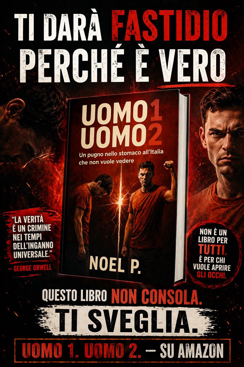 Noelnokl's tweet image. Se non ti fa incazzare. Allora ho fallito. #libri #libriidentitari #booktok #autori #politica #famiglia #letture #amazon #noelp #soldifacili #guerre #chiesa #ragazzi #scuola #italia #Prevención #ibrahimtatlıses #leggere #romanzi #geopolitica #pride #transgender #putin #ucraina