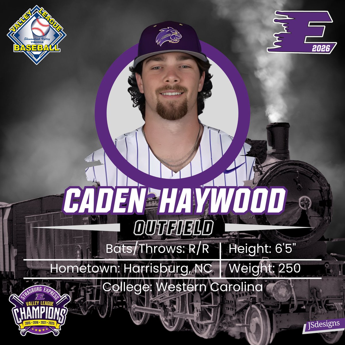 Welcome aboard to R-FR OF <a href="/caden_haywood/">Caden Haywood</a> from <a href="/CatamountBSB/">Western Carolina Baseball</a>! Haywood has 6 H and 4 RBI across 15 appearances (5 starts) this spring. Last summer in the SCBL, he hit .344 with 27 R, 4 2B, 6 HR, 29 RBI, and 22 BB vs. 12 K in 93 AB's.