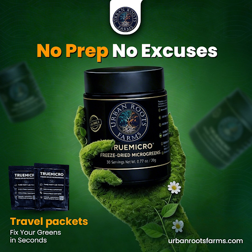UrbanRootsFarms's tweet image. No Prep. No Excuses Just Results👊

If you have 5s, you have time to be healthy
TRUEMICRO Travel Packets are built for high-performers on the move  No wilting, no waste just elite nutrition anywhere
Get yours: urbanrootsfarms.com/product/truemi…
#NoExcuses #UrbanRoots #TrueMicro #HealthHacks