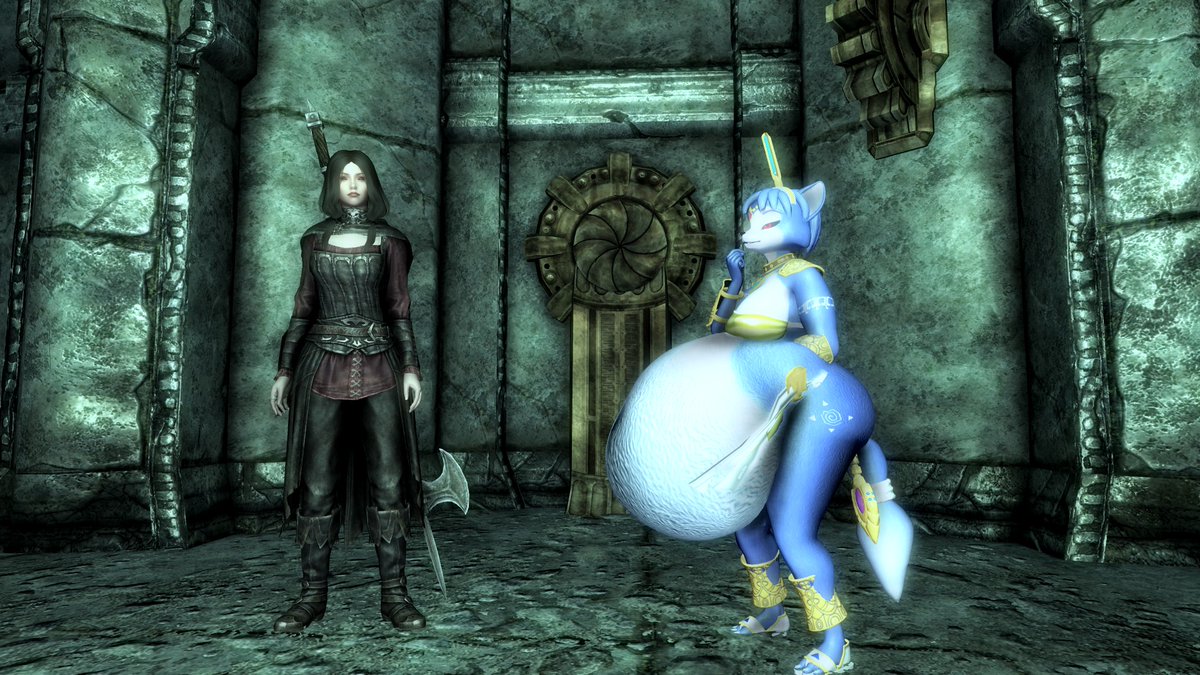 ForgetfulHatter's tweet photo. oh hey  #vore is trending

Suppose I should say I'm close enough to finishing and releasing a new tutorial on how to get Devourment working for skyrim ae 1.6
Vortex and Mod Organizer 2

it won't be paywalled
Im not cruel like That

pics from my last vore series. krystal dawnguard https://t.co/eh5nkYXivl