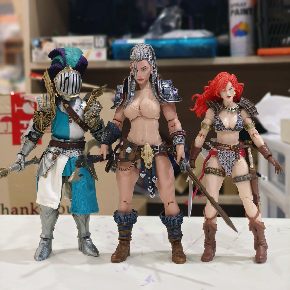 WHanshin's tweet photo. Neve body 1st prototype.
Increased the size of my torso by 15% and it worked!!
I had to adjust sockets accordingly to match her limbs thou.

#mythiclegions
#ファンタジーフィギュアで遊ぼう https://t.co/G8MG8lzJUW