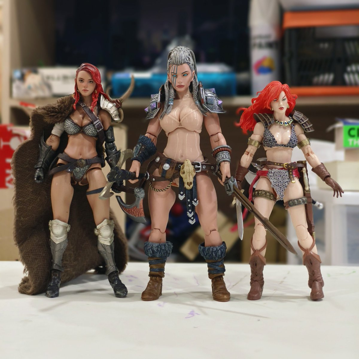 WHanshin's tweet photo. Neve body 1st prototype.
Increased the size of my torso by 15% and it worked!!
I had to adjust sockets accordingly to match her limbs thou.

#mythiclegions
#ファンタジーフィギュアで遊ぼう https://t.co/G8MG8lzJUW