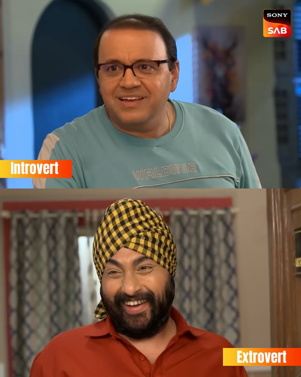 sabtv's tweet image. Kuch hai jo apni feelings chupate hai, aur kuch jo sabse share karte hai.
Aap inme se kaun ho? Introvert ya Extrovert?

#SonySAB #Trending #Reels #Viral #InstagramReels #Entertainment #WatchNow