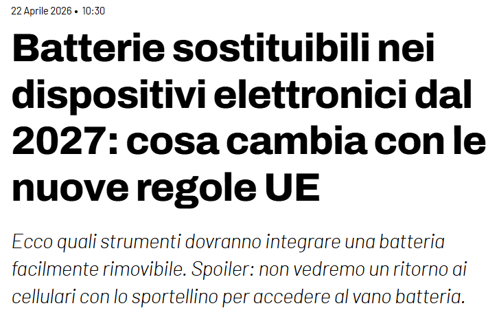 Questo è il motivo per cui l'UE non ha e non avrà mai una sua Silicon Valley: perché vogliono incasellare tutto nelle burocrazia e dirigere qualsiasi cosa, pure l'innovazione, pure ciò che non esiste ancora.

Imporre per legge il design dell'hardware è un atto di superbia
