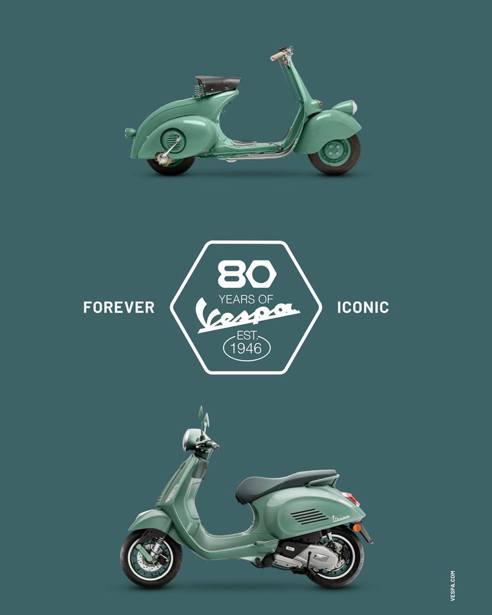 Vespa_IND's tweet image. We’ve crossed roads, generations, and history. Turning 80 is more than a milestone—it’s a celebration of freedom from day one.​⁣
⁣
#Vespa80YearsOfAnIcon #Vespa80 #Vespa #VespaIndonesia