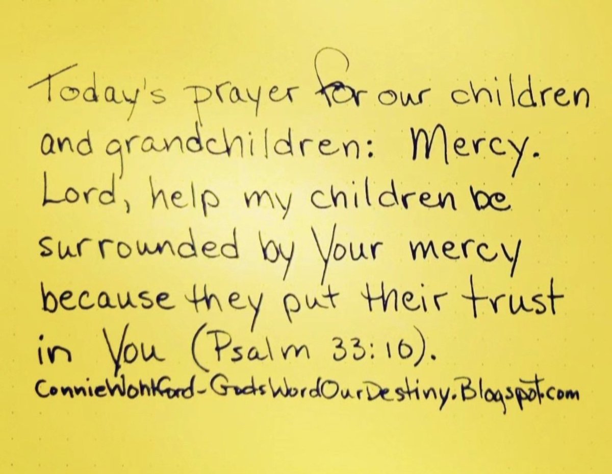 wohlford_connie's tweet image. Today for our #children and #grandchildren: mercy.

#mercy #because #TrustGod #surrounded #surroundedbymercy #psalm #Psalms #GodsWordOurDestiny