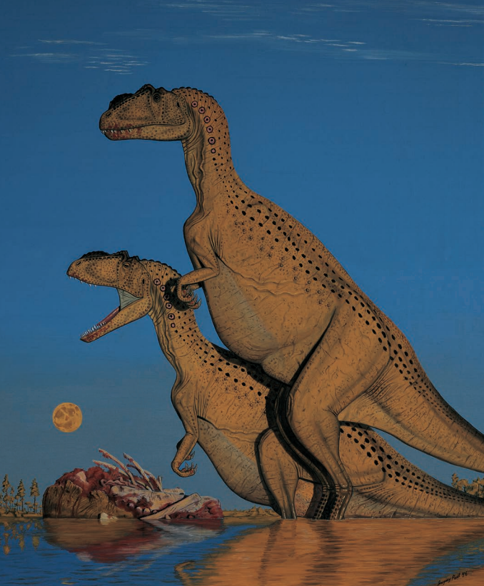 AnyIntern_'s tweet image. Yangchuanosaurus shangyuensis from the book "The Princeton Field Guide to Dinosaurs: Second Edition" #dinosaur