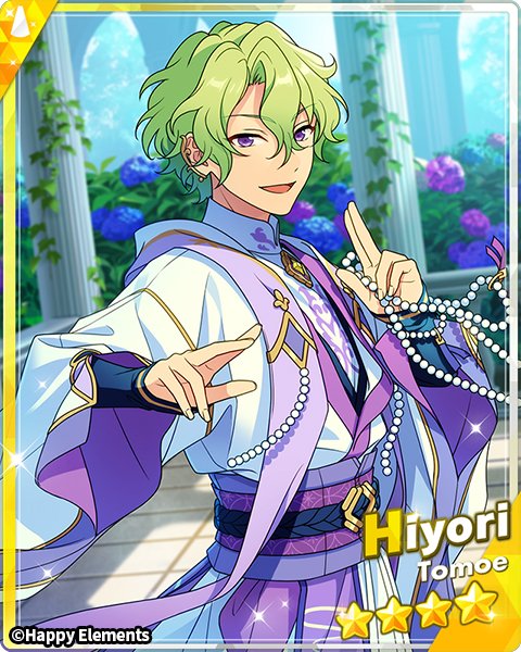 enstarsmusic_EN's tweet image. 📝Cross Scout: A Drop of Blossom / Dignity will start soon!

⏰Time: 05/04 12:00 PM ~ 05/18 11:59 AM (GMT-5)

⭐️There is a higher chance to obtain the featured cards in this scout.

For details, please check the in-game notice!

#EnsembleStarsMusic