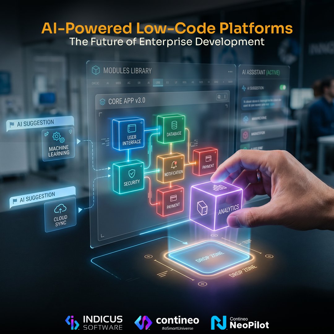 ContineoWorld's tweet photo. Still building apps the old way?

AI-powered low-code platforms are changing everything.
From automation to intelligent workflows.

Read this 👇
https://t.co/eHBRtiisVl

#AI #LowCodeNoCode #TechTrends 
#Automation #Innovation #Contineo https://t.co/qCvzmnGoCh