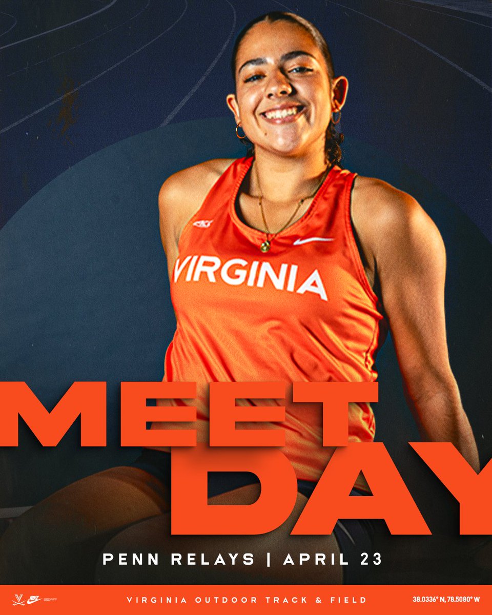 UVATFCC's tweet image. Hoos in the City of Brotherly Love

🆚 Penn Relays
🏟️ Franklin Field
📍Philadelphia, Pa.
📊 pennrelaysonline.com/Results/schedu…
📹 flotrack.org/signup?redirec…

#GoHoos