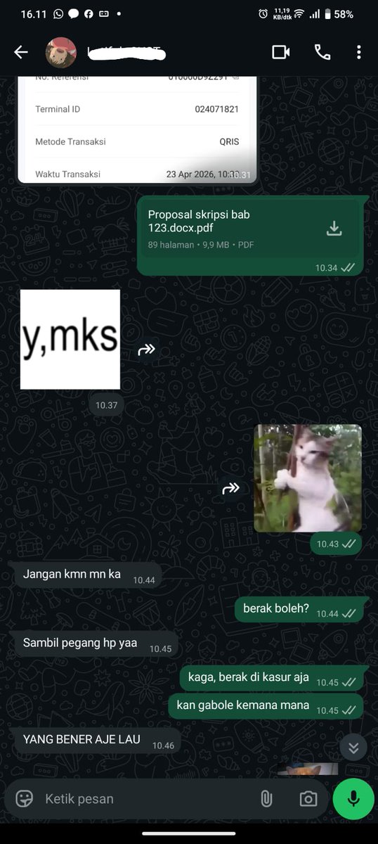 acim0l's tweet photo. alloo aku masihhh standby depan lepii niii, yuk yang mau ceki-ceki  turnitin 4k/file, byr setelah kelar ceki-ceki yawww, waxxap on biow #zonauang #zonajajan https://t.co/049D3OMoaH