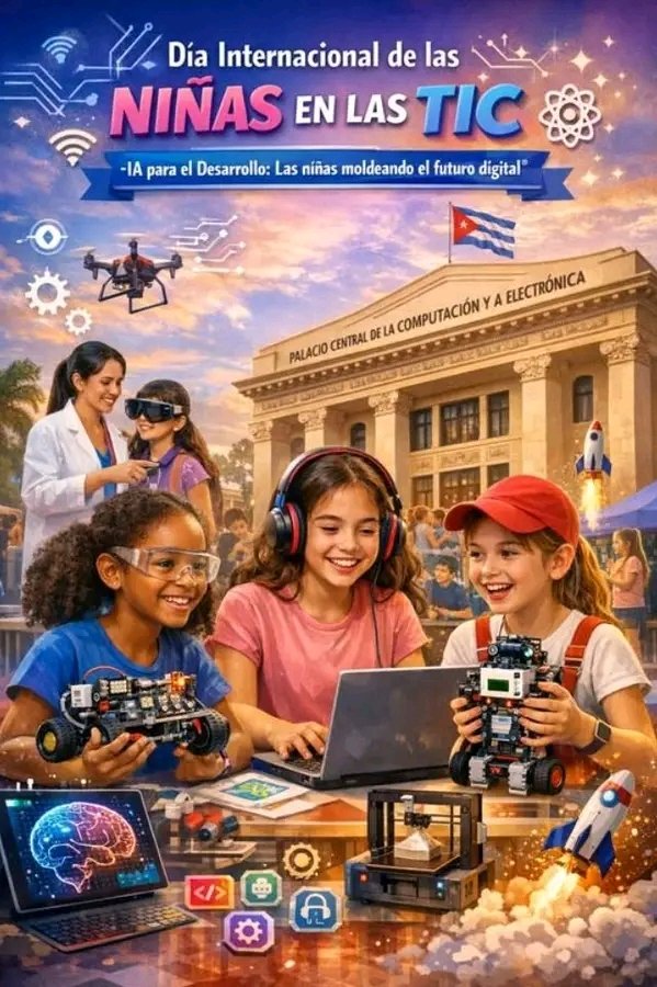 🌐👩‍💻 #Cuba celebra el Día Internacional de las Niñas en las TIC con el liderazgo de este género en la conducción del proceso de transformación digital del país.
Felicidades a todas las niñas, adolescentes y mujeres apasionadas por las tecnologías! 👧🏽🛰️
#MtssCuba