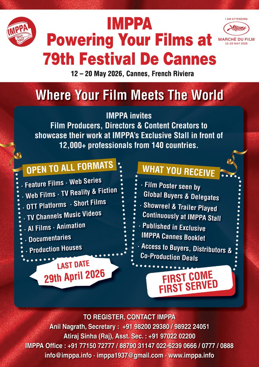 INDIAN MOTION PICTURE PRODUCERS' ASSOCIATION tweet media