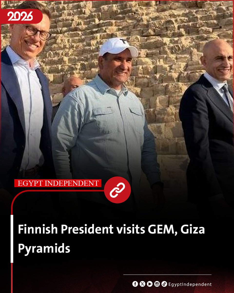 EgyIndependent's tweet image. #AMAY| Finnish President visits GEM, Giza Pyramids
egyptindependent.com/finnish-presid…