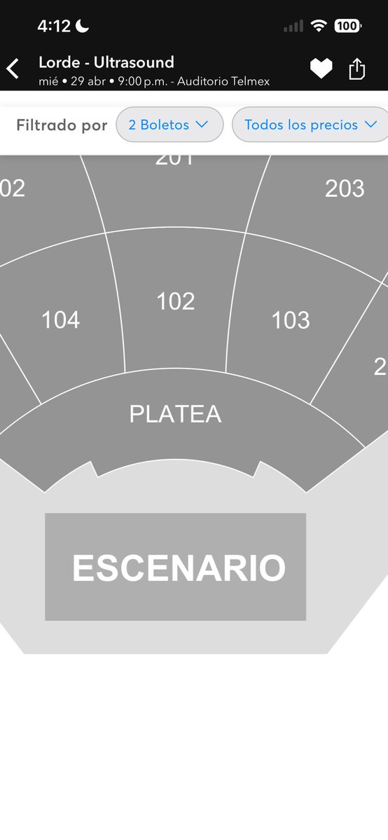 mtz_jf's tweet image. Vendo 1 boleto para LORDE en GDL 29 de abril en platea #lorde #ultrasound #lordegdl