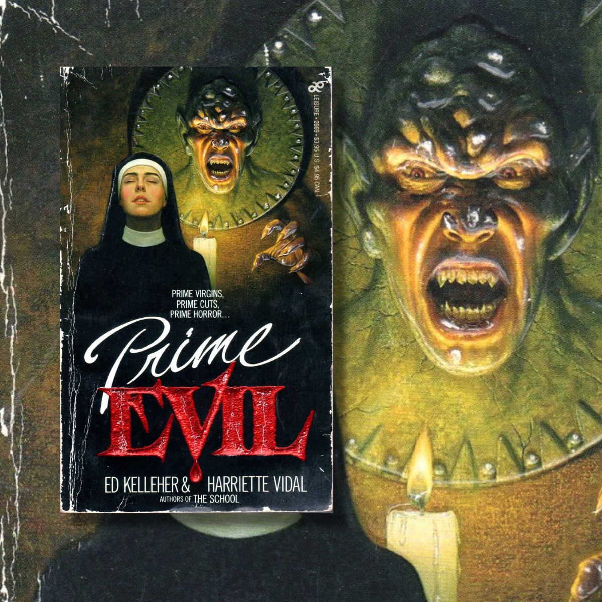 HorrorPaperback's tweet image. The 1988 Leisure Books edition of Prime Evil by Ed Kelleher and Harriette Vidal.

#horror #horrorart #horrorcommunity #horrorfam