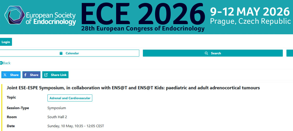 European Network for the Study of Adrenal Tumours tweet media