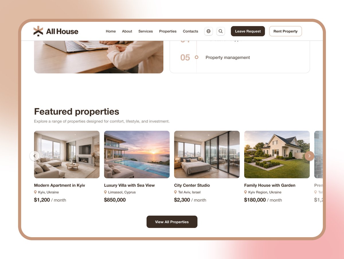 aimorelove's tweet photo. Designed a clean, conversion-focused real estate landing page with a seamless contact flow. Simplified UX, reduced friction, improved trust and conversion. #UIUX #WebDesign https://t.co/qI5Ep5bnE5