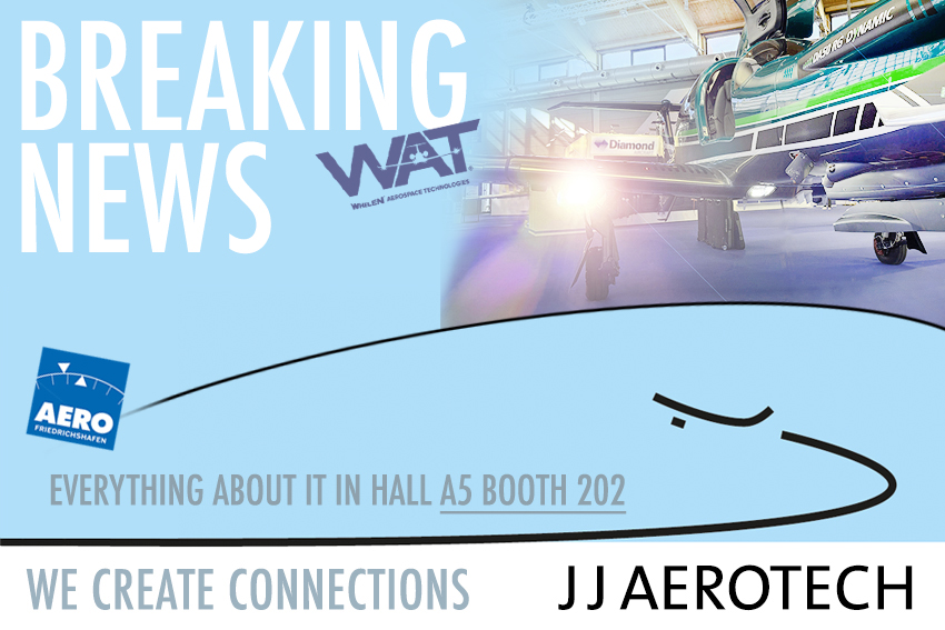 JJAerotech's tweet image. #BreakingNews at #AeroFriedrichshafen: @DiamondAircraft is showcasing #LED taxi and landing lights from @fly_wat, which are now standard equipment on several of the Austrian manufacturer’s models and provide #brighter illumination while consuming less power. #GeneralAviation