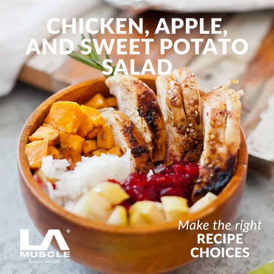LAMuscle's tweet image. Health Enriched, Chicken, Apple, and Sweet Potato Salad
Healthy Surprise &amp;amp; Protein Packed
lamuscle.com/knowledge/LAMu…
#health #enriched #chicken #apple #sweetpotato #salad #protien #nutrition #diet #fitness #gym #learn #simpletomake #betterhealth