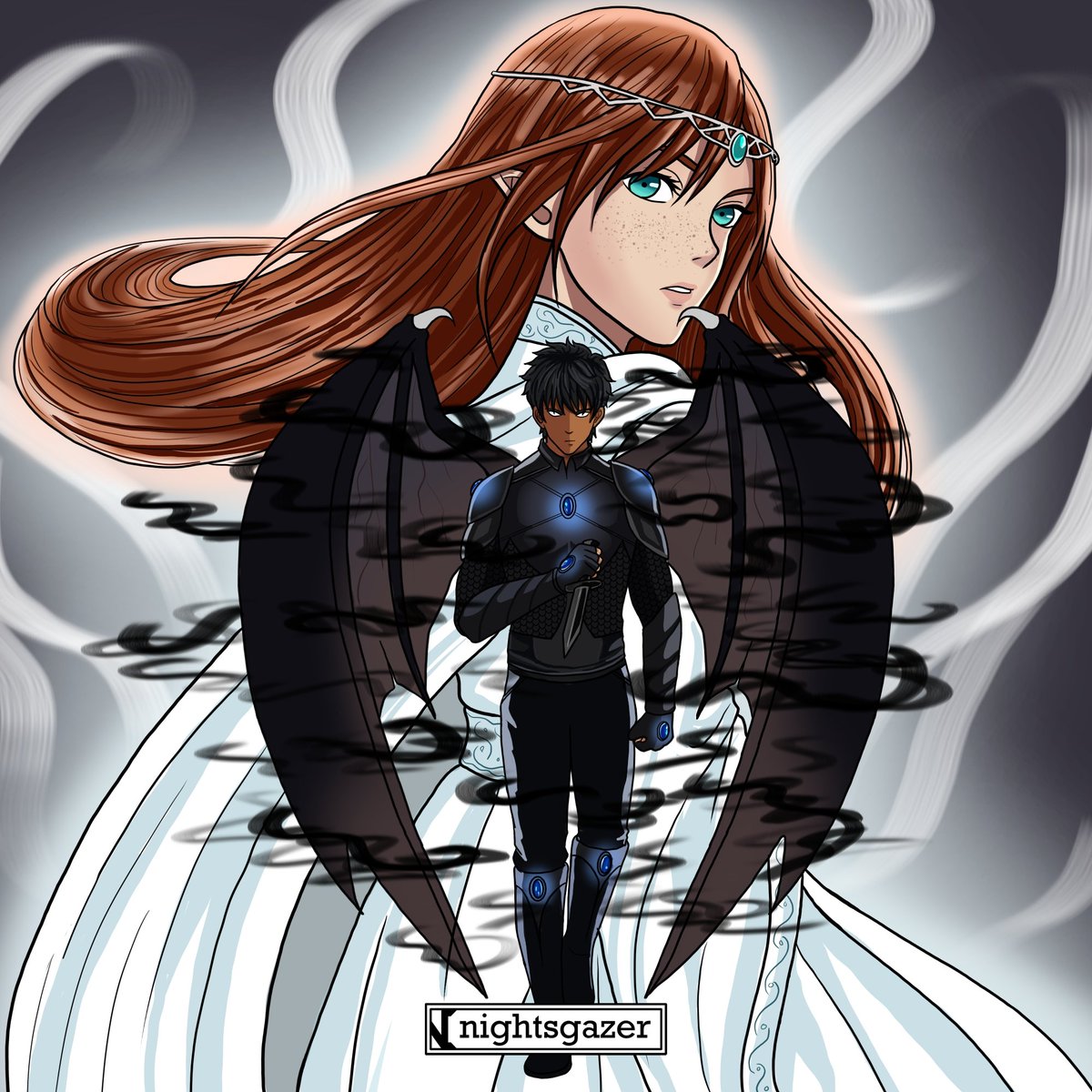 Gwyn🤍 and Azriel🖤