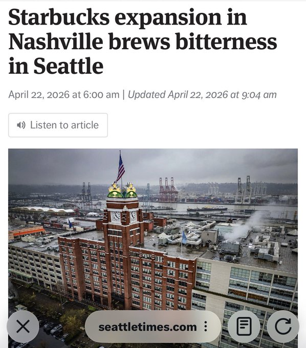 Underboss111's tweet image. Starbucks suits in Seattle know the truth: the city is a sinking ship. Execs are rolling their eyes at the "HQ" lies. Businesses are fleeing failed blue states for freedom and low taxes. 🇺🇸

Voters got what they asked for! ☕️📉

#Starbucks #GoBigGetOut #Trump2024 #BlueStateExodus