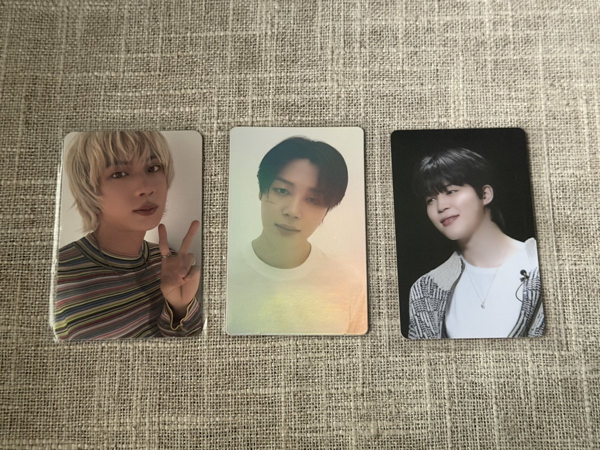 ba_jjang's tweet photo. wts lfb ph

bts pc tingi 
₱70 | ₱150 | ₱200

₱50 dp ea, bal 1 week / payo
j&amp;t / ggx / sdd only
DM to mine

# onhand official photocard album jin happy jimin face weverse shop holographic special the truth untold hybe insight exhibition https://t.co/mp5jsZDP1C