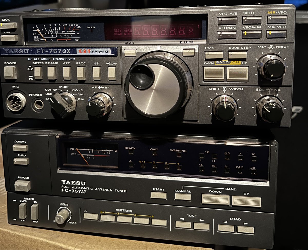 YAESU FT-757GX入手?通信機らしい顔が好き❤️ #アマチュア無線