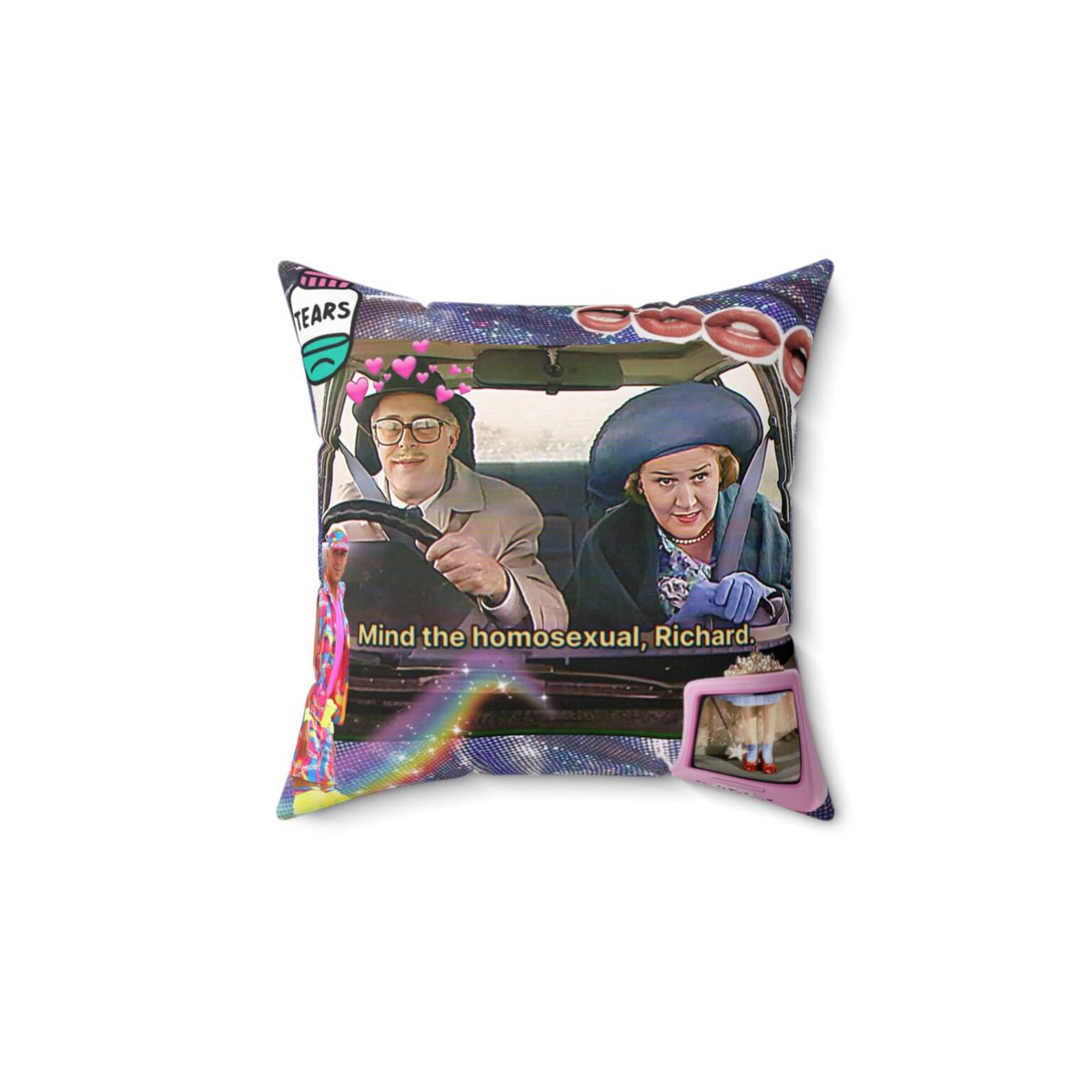DestroyMeDaddy's tweet photo. Hyacinth Bucket (it’s pronounced Bouquet) #KeepingUpAppearances 💖 Shop the entire Vaporwave collection here: https://t.co/LiKCP6vXXF #vaporwave #popculture https://t.co/joHU7GiIly