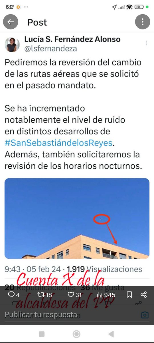 Plataforma vecinal Sanse SIN aviones tweet media