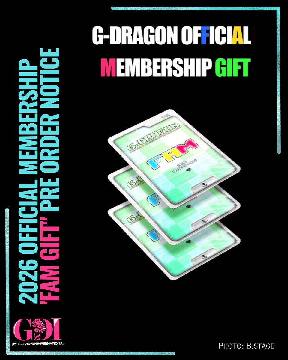 B.STAGE UPDATE 2026 Official Membership FAM GIFT PRE Order Notice