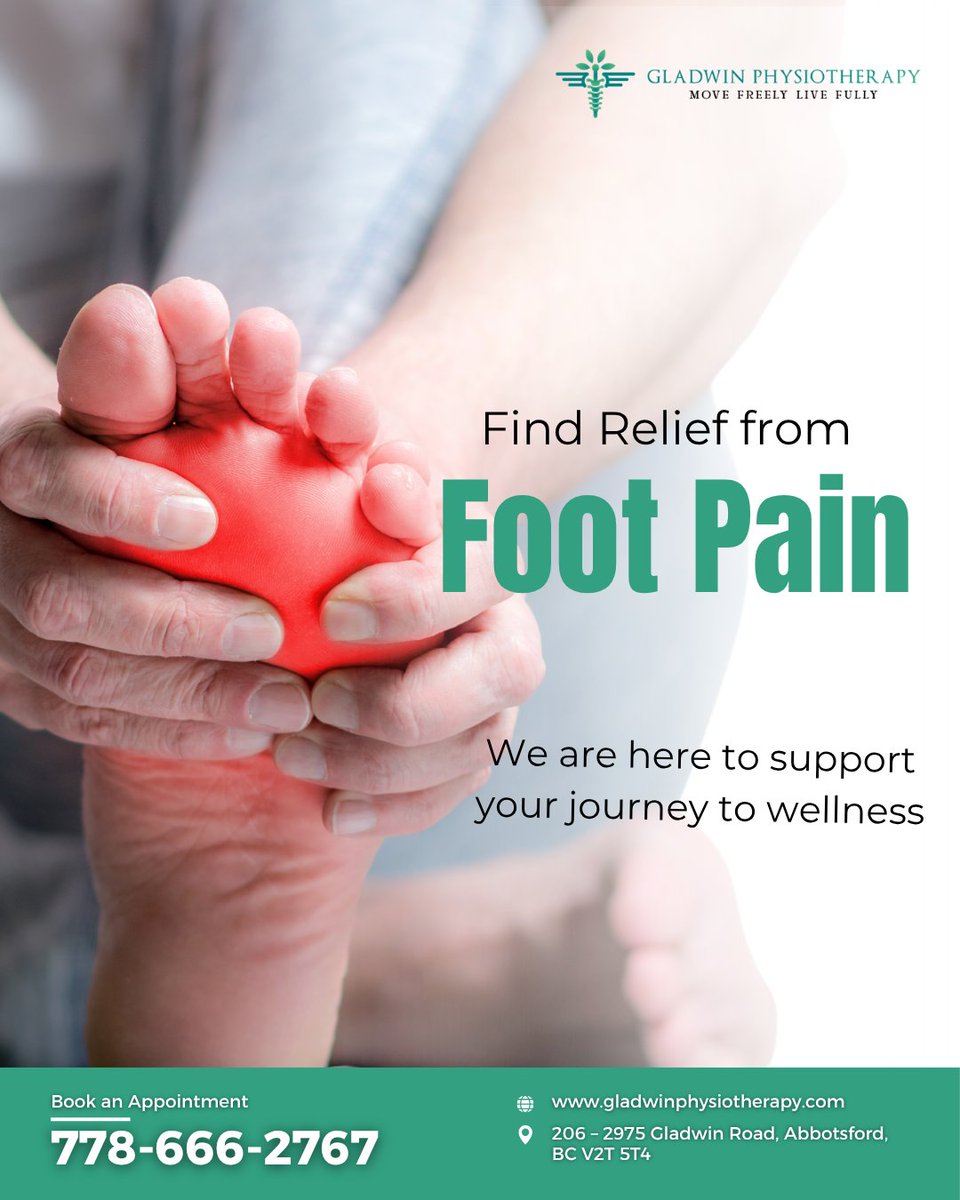 physiogladwin's tweet image. Foot pain slowing you down? 

Personalized physiotherapy can help improve mobility, reduce discomfort &amp;amp; get you back to moving with ease.

Book your session today 📅

🌐 Visit: gladwinphysiotherapy.com

#FootPain #Physiotherapy #rehabilitation #movementismedicine #backpainrelief