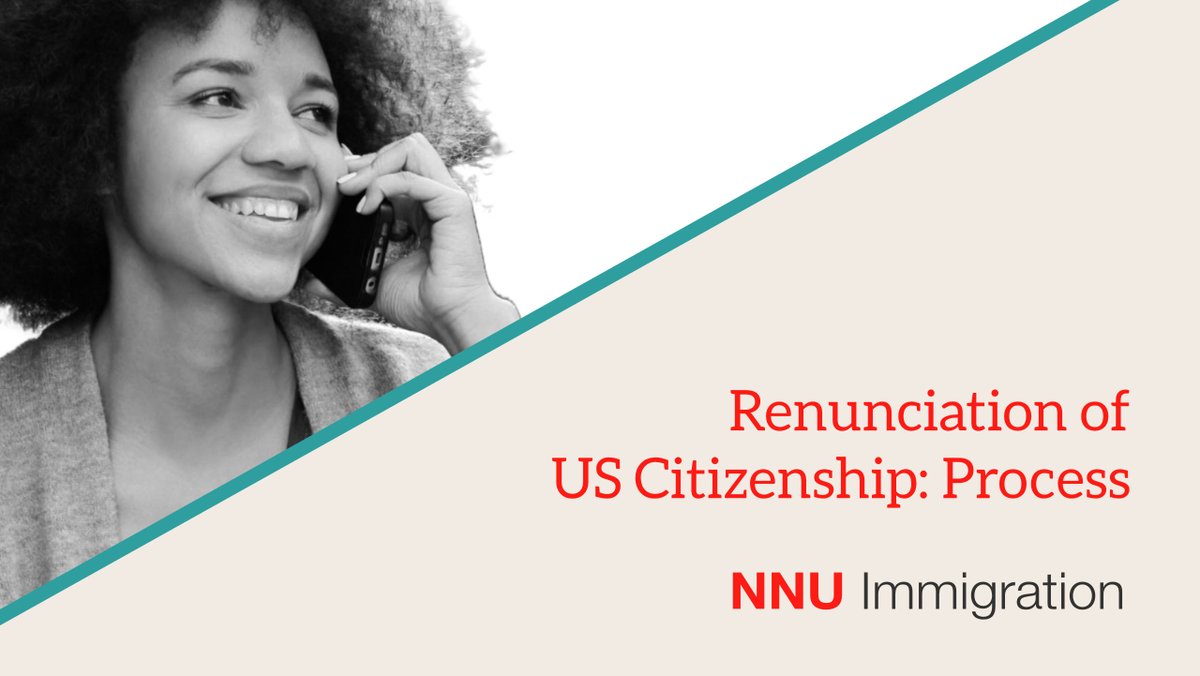 Renouncing US citizenship is a formal legal process with lasting consequences. It involves a consular appointment, fees and potential US tax implications.

We explain the steps and what to consider:

nnuimmigration.com/renounce-us-ci…

#USAttorneys #USCitizenship