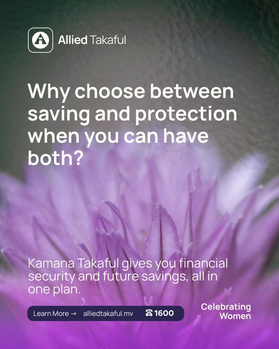 ayadymv's tweet photo. Kamana Takaful gives you the best of both worlds, financial security and future savings in one plan.

A smarter way to plan ahead.

#KamanaTakaful #SmartPlanning #AlliedTakaful #FinancialSecurity #CelebratingWomen https://t.co/pFWSLrLgiY