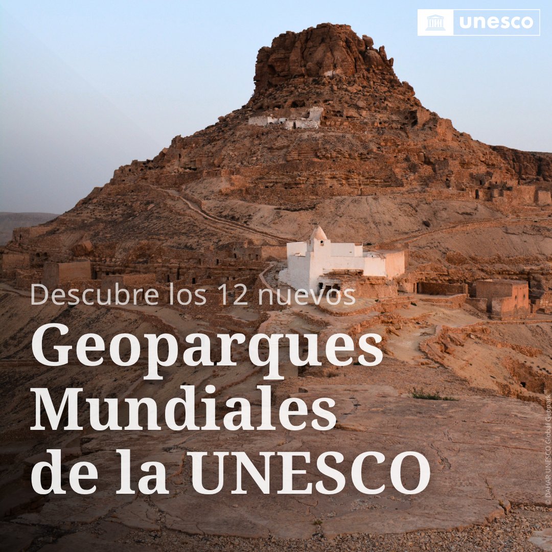 UNESCO_es's tweet image. Descubre los 12 nuevos #Geoparques Mundiales de la UNESCO, importantes testimonios de la historia geológica de la Tierra 🌍

Estos lugares van más allá de sus paisajes: son espacios para la #Educación, la conservación y el desarrollo sostenible, al tiempo que apoyan a las